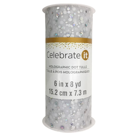 Holographic Dot Tulle by Celebrate It&#x2122;